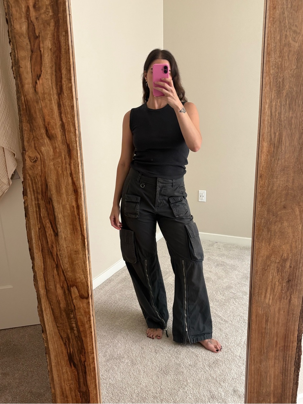 Acne Studios Zip Detail Cargo Pants - Picture 9 of 14